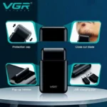 ماشین اصلاح موی صورت فویلی وی جی آر مدل V-390 - Image 8