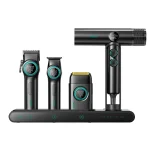 ست سشوار و ماشین اصلاح موی سر و صورت شارژی وی جی آر مدل Stepless pro مجموعه ۴ عددی