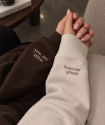 بلوز دورس مدل آستین نوشته Forever Yours You Are Mine